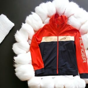 Tommy here figure zip up jacket 2x